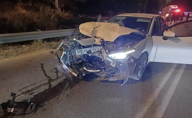 זירת התאונה בשומרון