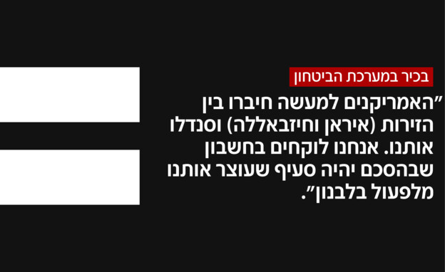 כיצד ישפיע הסכם עם איראן על הלחימה בלבנון? כיצד ישפיע הסכם עם איראן על הלחימה בלבנון?