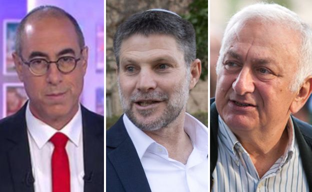 אריה גולן, בצלאל סמוטריץ', קלמן ליבסקינד (צילום: יונתן זינדל/פלאש 90 | כאן 11)