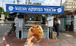 פלאפל הבוטקה הכחול הוד השרון (צילום: לין לוי, mako אוכל)