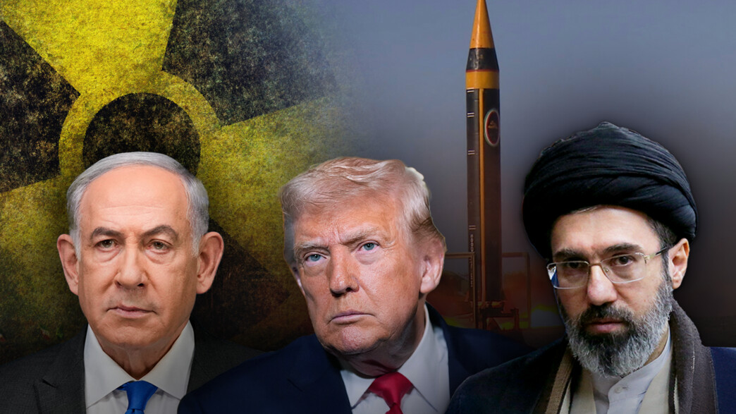 מוג'תבא ח'אמנאי, דונלד טראמפ ובנימין נתניהו מוג'תבא ח'אמנאי, דונלד טראמפ ובנימין נתניהו