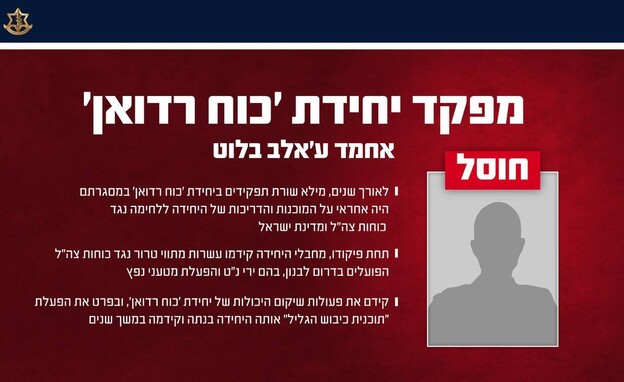 תעודת זהות, מפקד יחידת כוח רדואן תעודת זהות, מפקד יחידת כוח רדואן