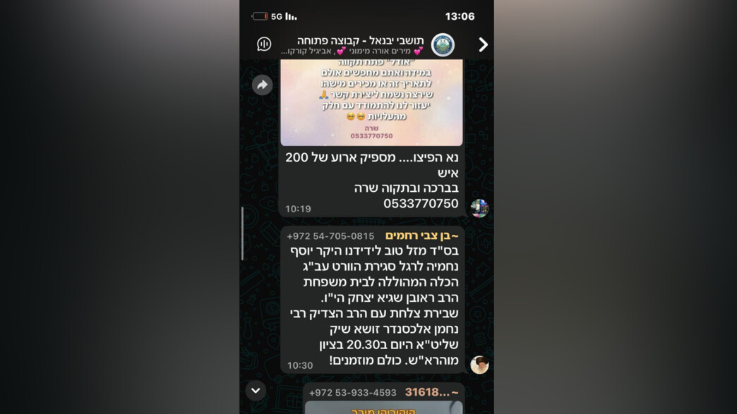 בקהילה הברסלבית הסגורה ביבנאל: חתונה של בן 30 עם נערה בת 15