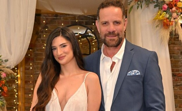 גבר נשוי: מיקי לאון נישא לבת זוגו אלינה זילברמן (צילום: אסף תמם)