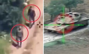 האירועים מעבר לגבול (צילום: רשתות חברתיות לפי סעיף 27 א', דובר צה"ל)