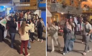 ישראלים מסיבה פרו קוסקו (צילום: לפי סעיף 27א' לחוק זכויות יוצרים)