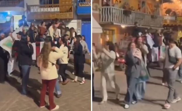 ישראלים מסיבה פרו קוסקו (צילום: לפי סעיף 27א' לחוק זכויות יוצרים)