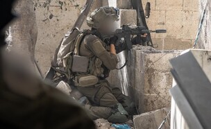 כוחות ממזרח לקו הצהוב ברצועה (צילום: דובר צה"ל)