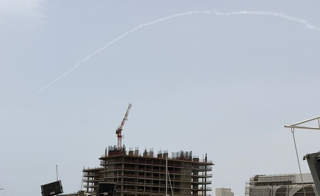 היירוט שתועד באילת (צילום: מתוך תיעוד שעלה ברשתות החברתיות, שימוש לפי סעיף 27א' לחוק זכויות יוצרים)