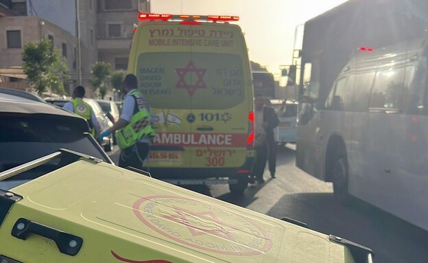 הזירה בביתר עילית (צילום: צוות הצלה)