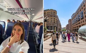 טיסה בהפתעה של וויז (צילום: רשתות חברתיות לפי סעיף 27א)