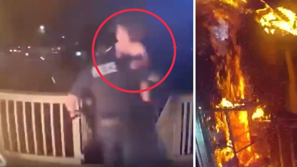 השוטר נכנס לבית הבוער – וחילץ אם ושני ילדים מהלהבות