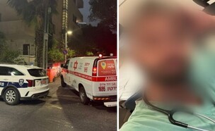 הרופא שנדקר וזירת הדקירה בת"א