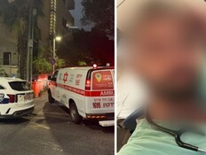 הרופא שנדקר וזירת הדקירה בת"א