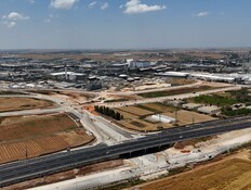 מחלף בכניסה לאזור התעשייה בקריית גת
