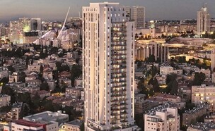 פרויקט פינוי־בינוי ברחוב פרבשטיין בירושלים (הדמיה: טיטו אומן אדריכלים)