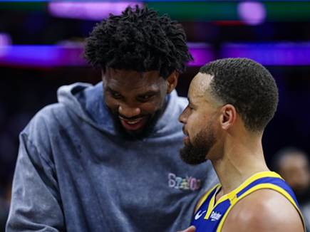 ג`ואל אמביד וסטף קרי, ישתפו פעולה? (getty) ג`ואל אמביד וסטף קרי, ישתפו פעולה? (getty)