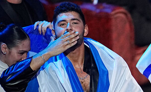 נועם בתן במקום השני בגמר אירוויזיון 2026 (צילום: GEORG HOCHMUTH / APA / AFP via Getty Images)