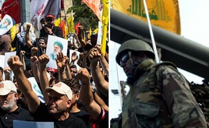 האירועים מעבר לגבול (צילום: Mahmoud ZAYYAT | NAEL CHAHINE/Middle East Images/AFP via Getty Images)