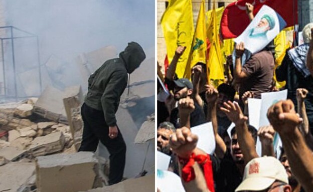 האירועים מעבר לגבול (צילום: Mahmoud ZAYYAT | NAEL CHAHINE/Middle East Images/AFP via Getty Images)