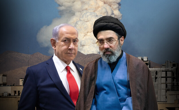 המנהיג העליון מוג'תבא ח'אמנאי, ראש הממשלה בנימין נתניהו המנהיג העליון מוג'תבא ח'אמנאי, ראש הממשלה בנימין נתניהו