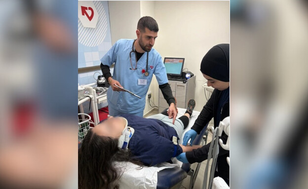 נפלה מכיסא ושברה חוליות בגב (צילום: באדיבות טרם-רפואה דחופה)