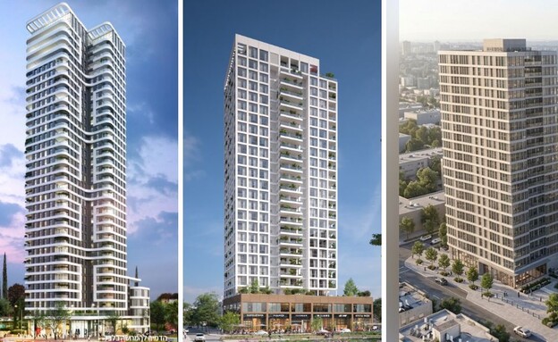 בנייה חדשה ברמת גן (הדמיה: בר לוי אדריכלים, משרד רן בלנדר אדריכלים)