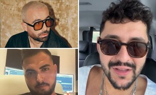 נועם בתן, עומר אדם, אושר כהן (צילום: אינסטגרם, שי פרנקו,)