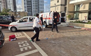 ניסיון הרצח בחיפה (צילום: תיעוד מבצעי מד"א)