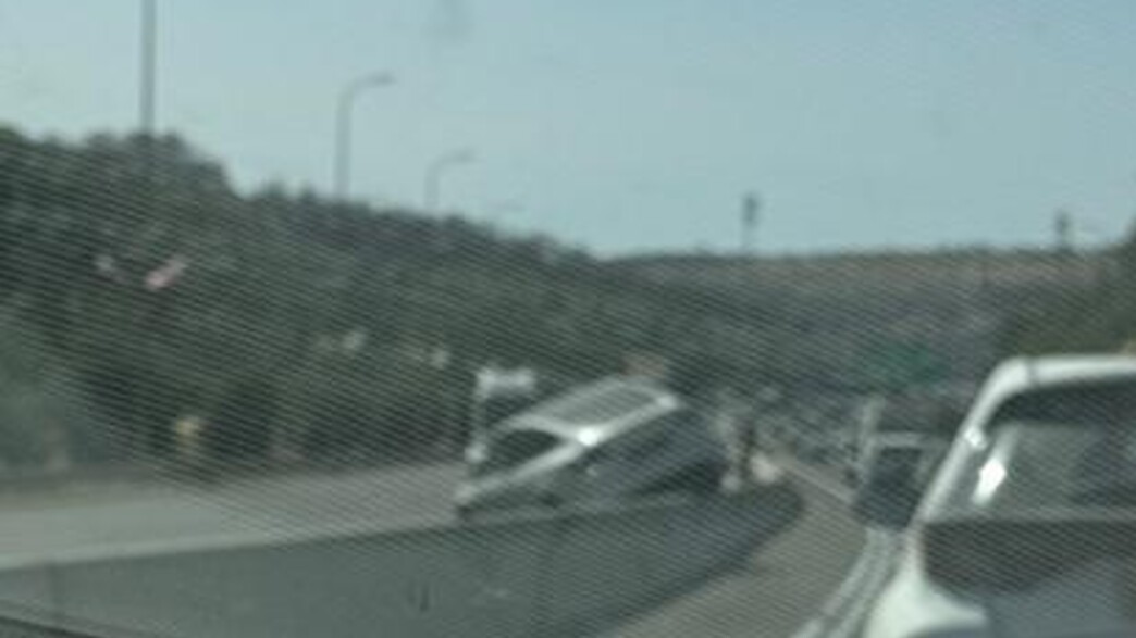 זירת התאונה בכביש 1 זירת התאונה בכביש 1