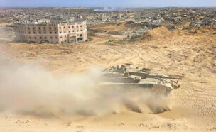 אזור פעילות צה"ל בבית חאנון (צילום: ניר דבורי, N12)