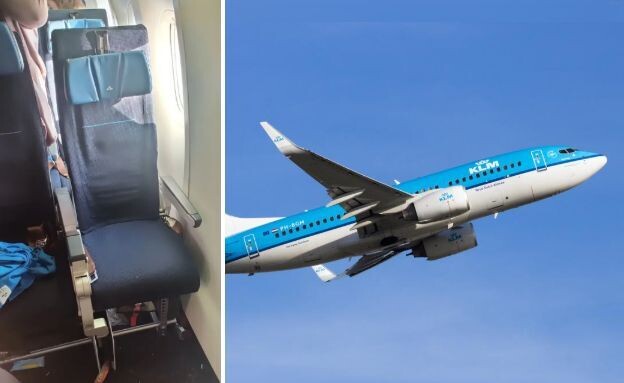 המושב הקטן בטיסת KLM (צילום: 27א')