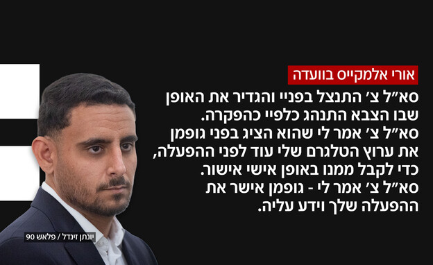 אורי אלמקייס בוועדה אורי אלמקייס בוועדה