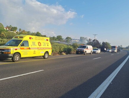 חשד לרצח: גופה שרופה נמצא בשטח פתוח באזור השרון