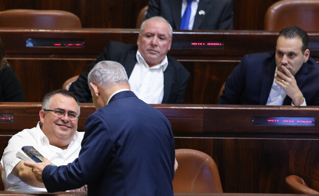 חבר הכנסת דוד ביטן וראש הממשלה בנימין נתניהו