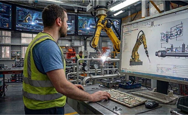 רתך (צילום: נוצר באמצעות AI)