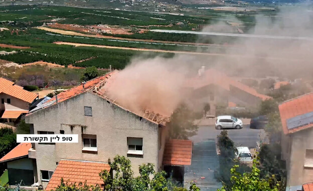 תיעוד פגיעה ישירה של רחפן נפץ במטולה
