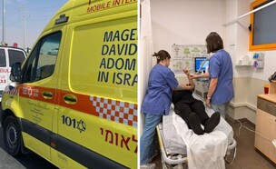 בלבול חריף גילה גידול (צילום: מכבי, מד"א)