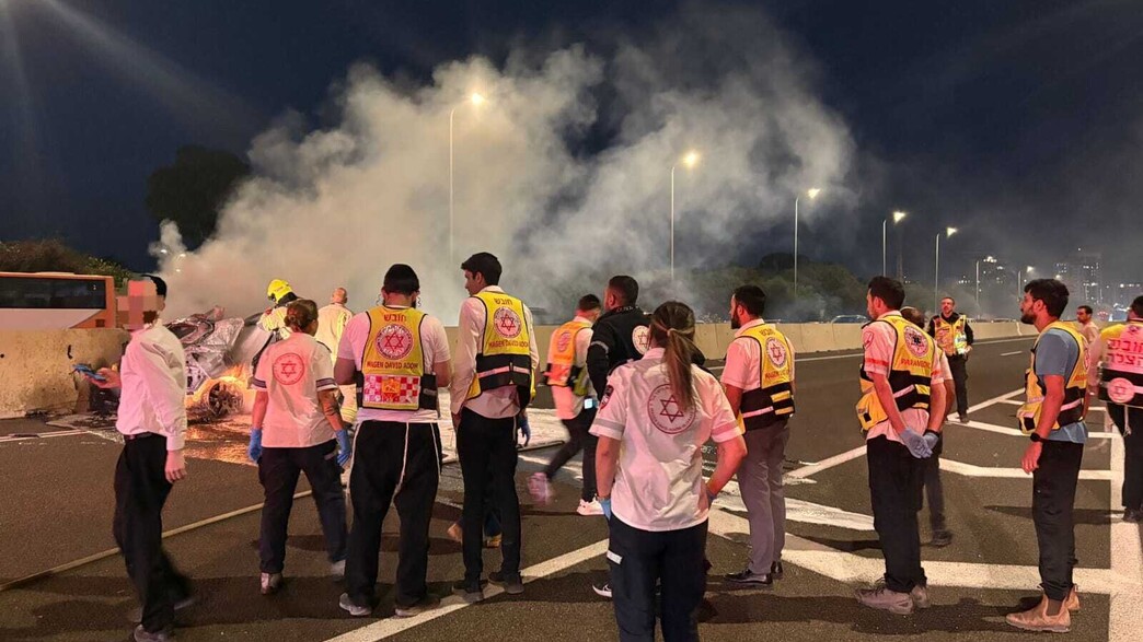 זירת הפיצוץ בכביש 2
