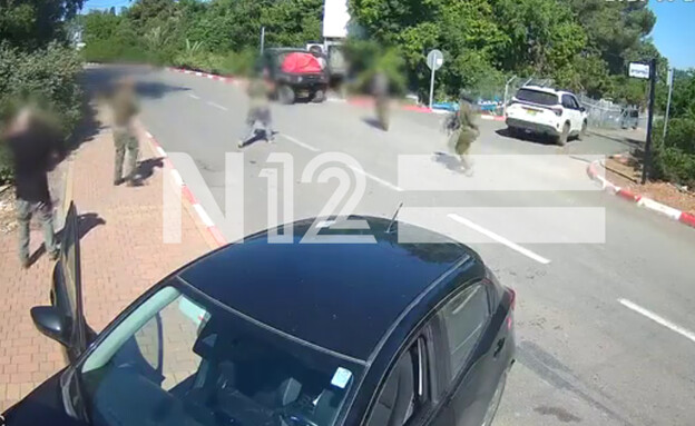 כיתת הכוננות במרדף אחר רחפן בקיבוץ שומרה