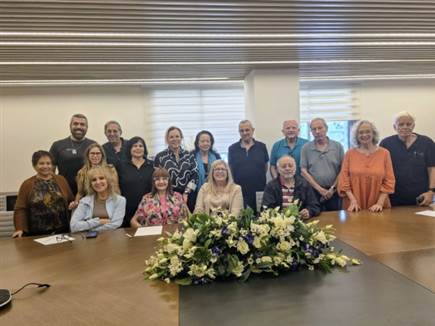 נציגי ארגון בני ברית בפגישה לקראת המכביה. צילום יחסי ציבור נציגי ארגון בני ברית בפגישה לקראת המכביה. צילום יחסי ציבור