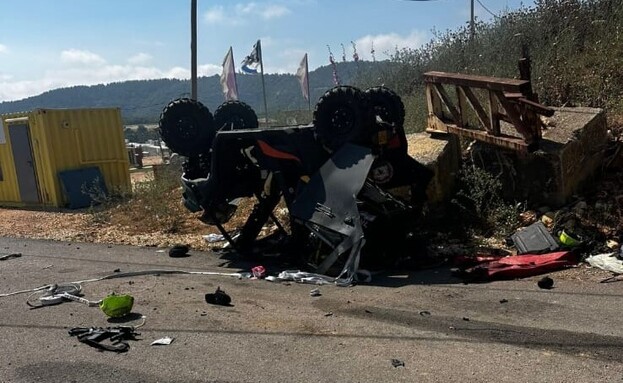זירת הפגיעה בחברי כיתת הכוננות על ידי רחפן נפץ
