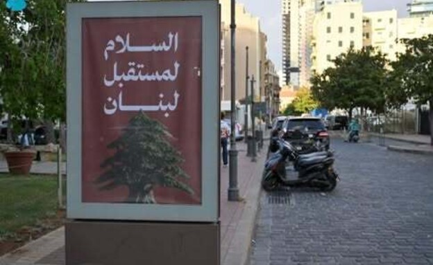 שלטים "שלום למען עתיד לבנון" ברחובות ביירות שלטים "שלום למען עתיד לבנון" ברחובות ביירות