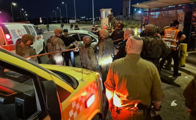 זירת הפיגוע בגוש עציון