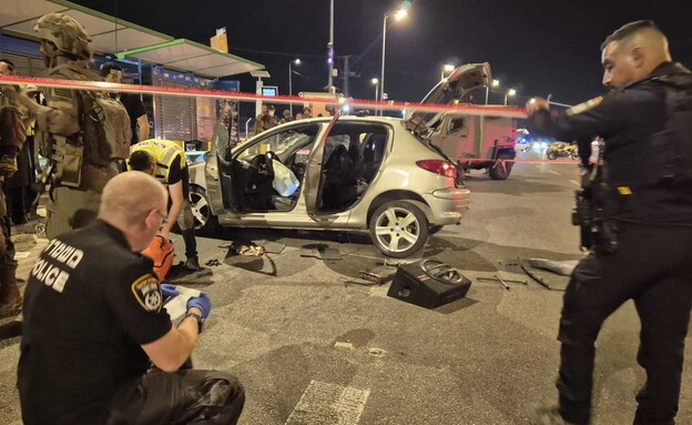 זירת הפיגוע בגוש עציון