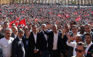 הפגנת ענק של האופוזיציה באנקרה, טורקיה (צילום: רויטרס)