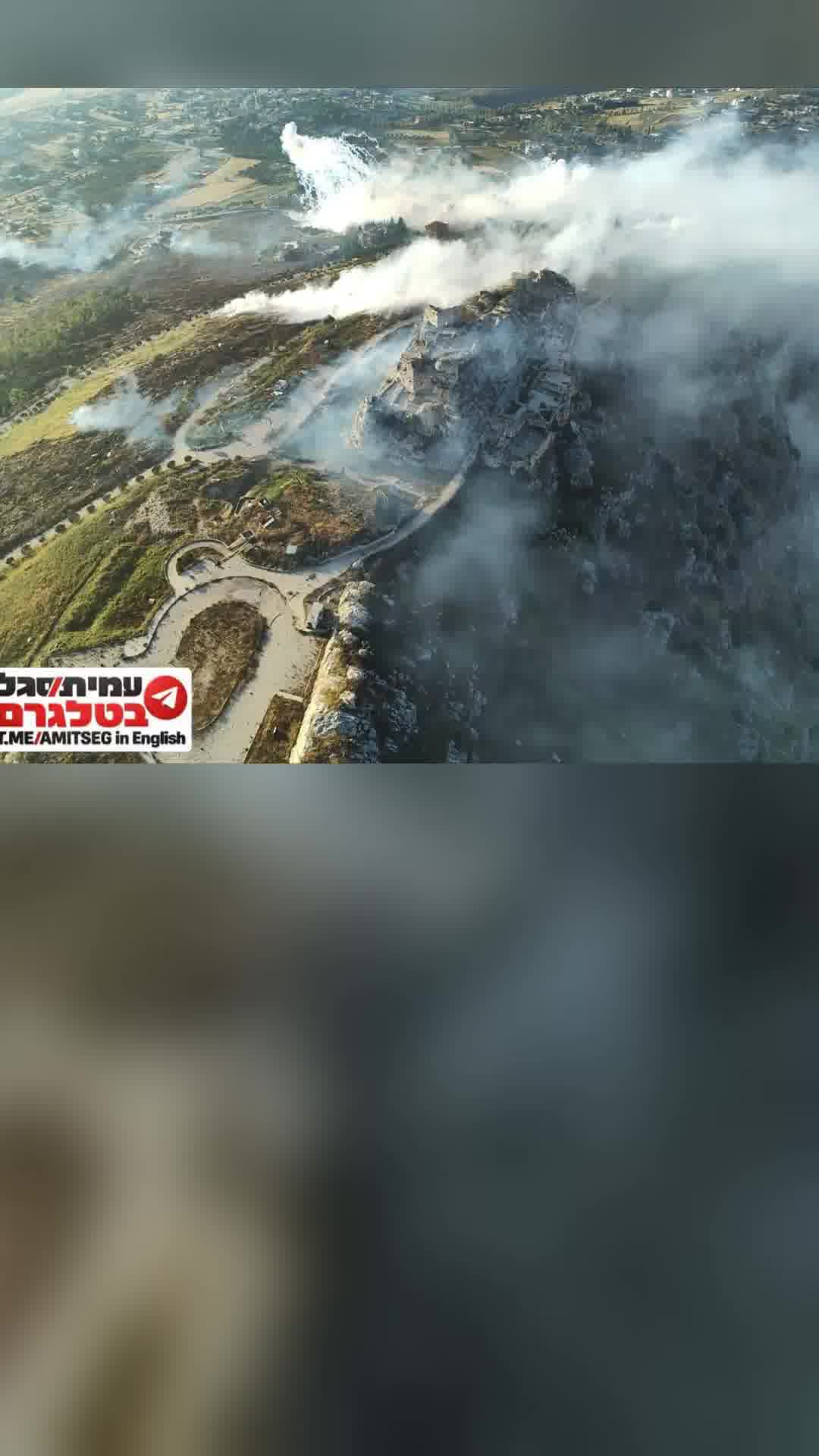 תיעוד ממעוף רחפן: רגעי ההשתלטות על מבצר הבופור