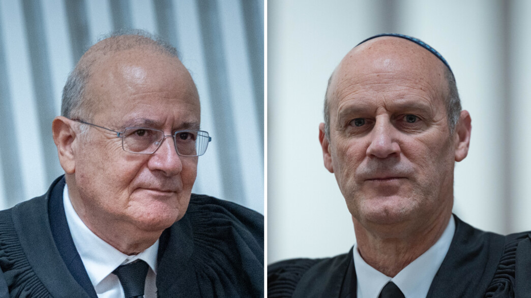 עו"ד מיכאל ראבילו והשופט בדימוס יוסף אלרון