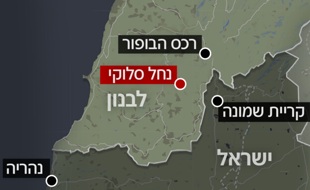מפת מרחב נחל סלוקי בנבטיה