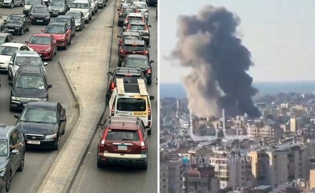 ביירות (צילום: מתוך תיעוד שעלה ברשתות החברתיות, שימוש לפי סעיף 27א' לחוק זכויות יוצרים)